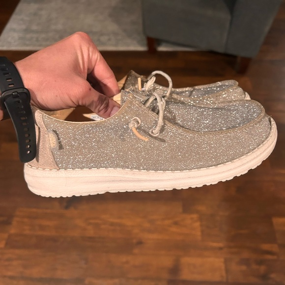Sparkly Beige “Hey Dudes” - Picture 1 of 5